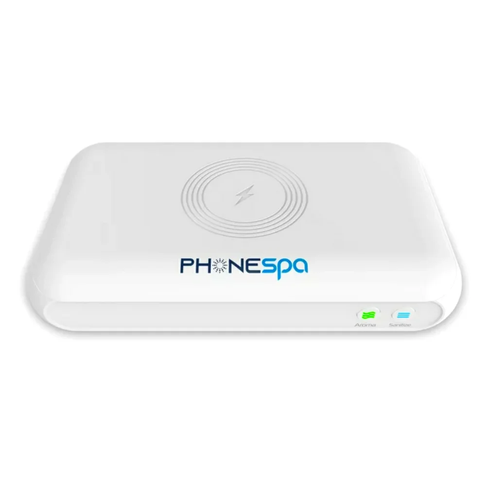 PhoneSpa sanitizes germs